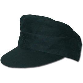 Mil-Tec M43 Mountain Cap Moleskin Black, black