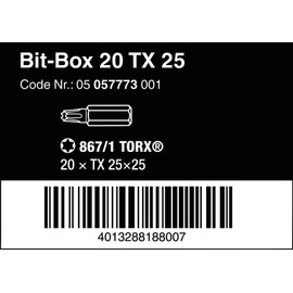 Bit-Box 20 TX 25, 20 Pieces