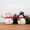 Melrose Set of 4 Snowmen with Scarf Christmas Tabletop Figurines
