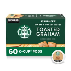Starbucks K-Cup Coffee Pods, Flavored Hot or Iced Coffee, Toasted Graham, 60 Keurig Pods ​