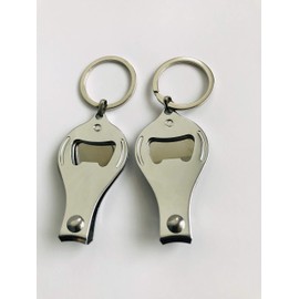 SUREG Sugar Skull Design Nail Clipper Bottle Opener Keychain 2 Pcs Set