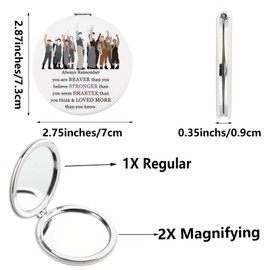 SEIRAA Newsies Musical Pocket Mirror Newsies Musical Gifts Newsies Musical Merchandise Newsies Musical Compact Mirror (Rise Up Hand)