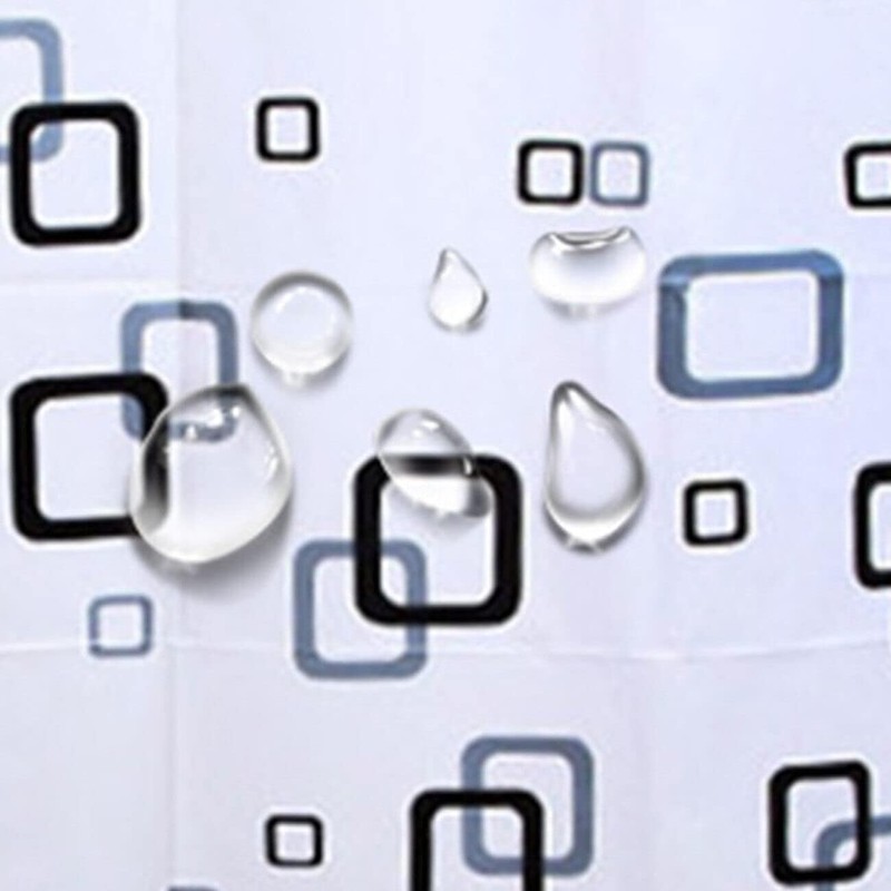 SANYROI Shower Curtain 180 x 200 cm Anti-Mould Water Resistant