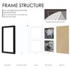 DUENPY 8x10 Double Picture Frame White Mat For Displaying Two