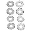 8Pcs Gear Cutter High Speed Steel Cutting Tool Industrial Supplies