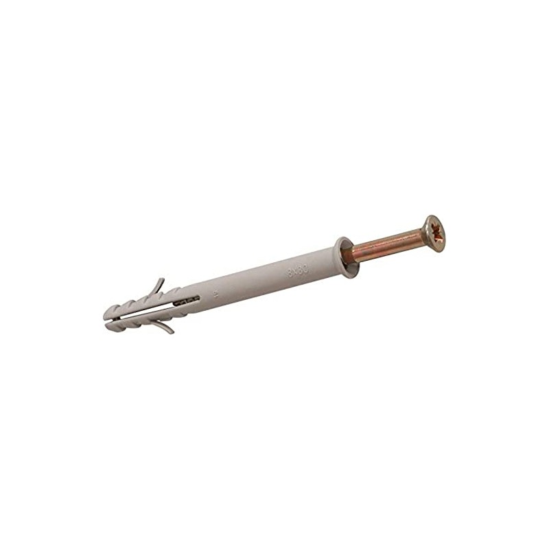 Merriway BH05916 (10 Pcs) Screw Type Solid Wall Frame Fixing