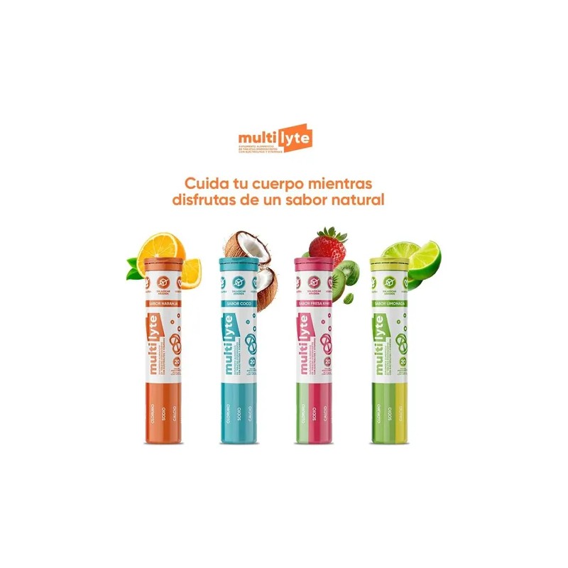 Electrolitos Sin Azúcar Con Magnesio Multilyte 60 Tabs
