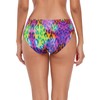 Ocean Blues Women's Purple Leopard Strappy Bikini Bottom Full Coverage