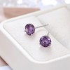 Bellitia Jewelry 925 Sterling Silver Gemstone Stud Earrings for Women,