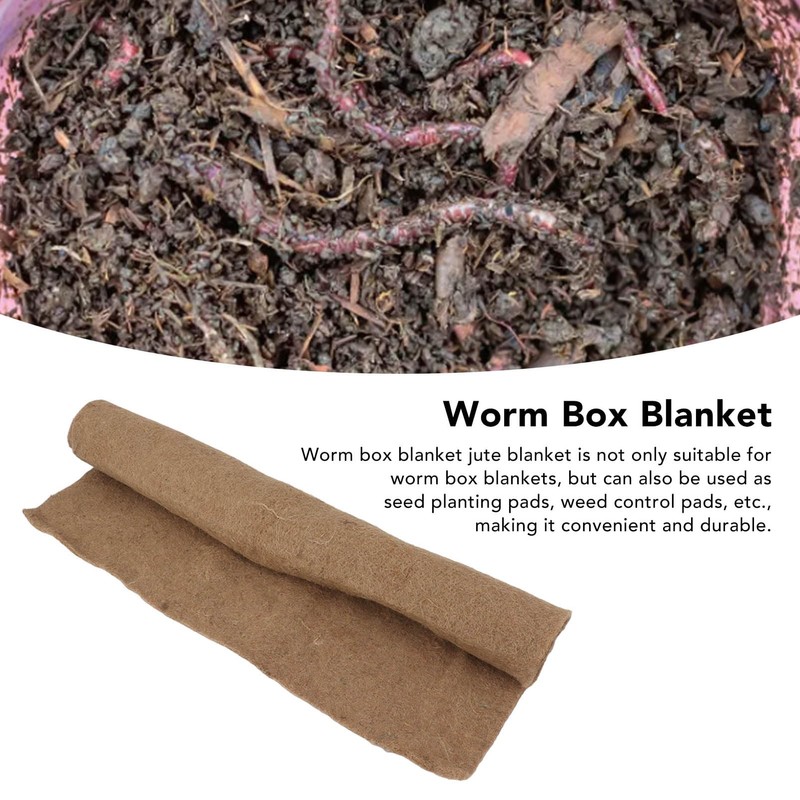 Worm Container Blanket, Jute Fibre Mat, Biodegradable Jute Fibre for