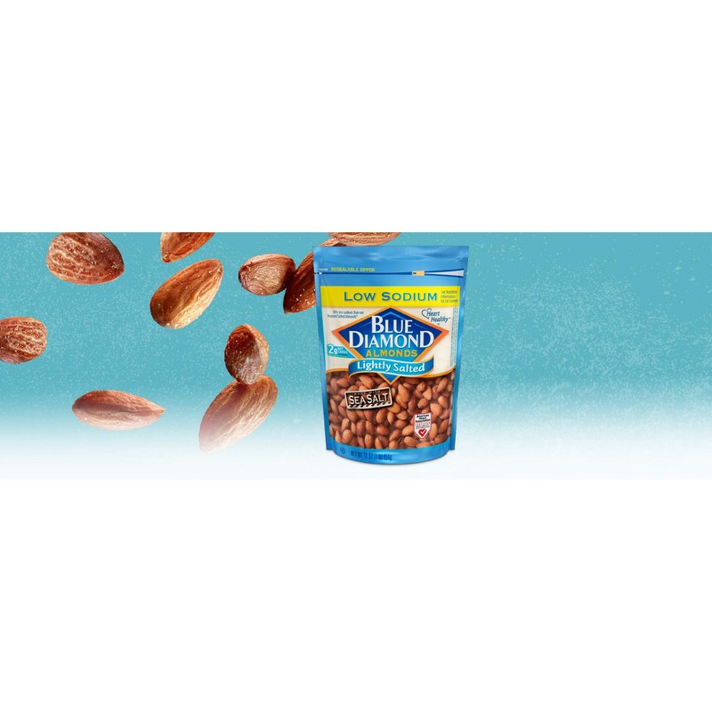 Blue Diamond Almonds Low Sodium Lightly Salted Snack Nuts, 16