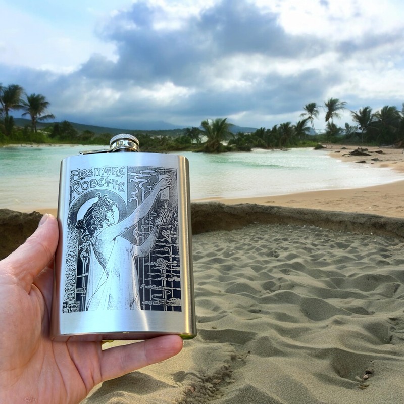 8oz Absinthe Robette Flask