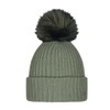 Barts Knitted Winter Bobble Hat Kenzie, Pale Army