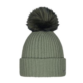 Barts Knitted Winter Bobble Hat Kenzie, Pale Army