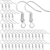 50 Pcs Silver Earrings Hooks – Hypoallergenic Fish Hook Ear
