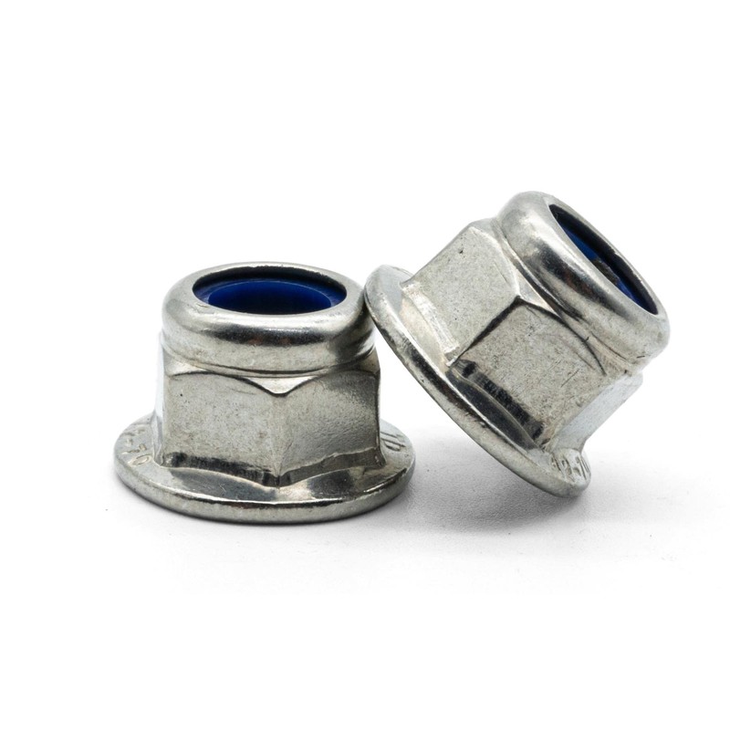Hippo Hardware M6 (6mm) Nyloc Nuts A2 Stainless Steel Nylon