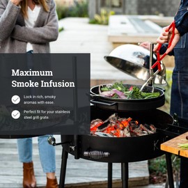 KUDU Smoker Lid - BBQ Cover to Convert Grill into Smoker