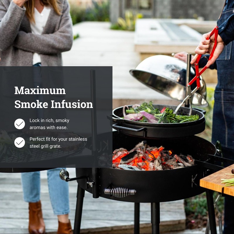 KUDU Smoker Lid - BBQ Cover to Convert Grill into
