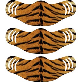 HandStands - Guardian Mask - Safety Face Covering - Washable, Reusable & Adjustable with 3 Ear Slots - Face Mask - 3 Pack - Tiger Print