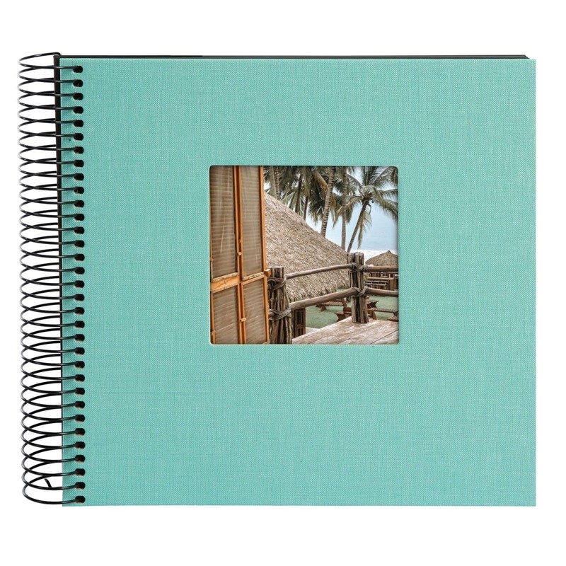 goldbuch Bella Vista Spiral Album with Picture Cut-Out, 40 Black