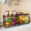 Mefirt Fruit Bowl, Stackable Wall Mounted Fruit Basket of Smooth