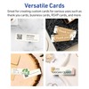 Avery Printable Rectangle Rounded Corner Mini Business Cards, Sure Feed