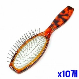 Leopard Print Metal Cushion Hair Brush 10 Count