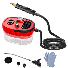 SMAYDA Handheld Steam Cleaner Portable High-pressure Steam Cleaner with 3 Brushes and 1 Glass Scraper Quickly Generates High-temperature Steam to Deeply Clean Kitchens and Car Seats