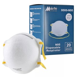 MAKRITE NEW / SEALED Makrite 9500-N95 NIOSH Approved Mask Respirator