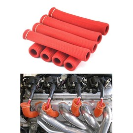 TYMXGHF Spark Plug Protector, 8pcs Fiberglass Heat Shield, High Temperature Engine Protection for Car