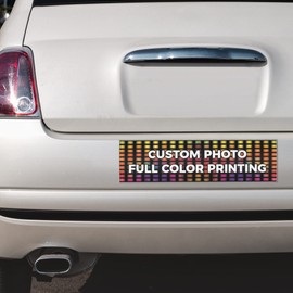 VictoryStore Custom Bumper Sticker, 3x11.5 Inches, Bulk Custom Logo Bumper Sticker 3x11.5 Inches (10)