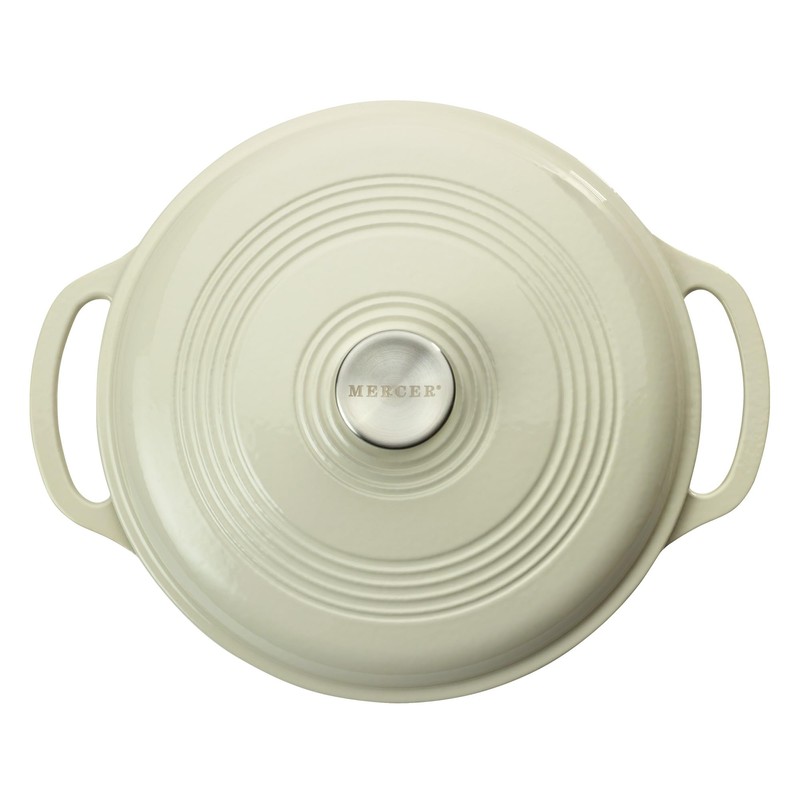 Mercer Culinary Enameled Cast Iron Round Dutch Oven, 6 qt.,