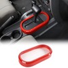 Red Center Console Gear Shift Panel Cover Trim Fit for