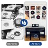 WinHoliLux 12Pcs Clear Acrylic Vinyl Record Wall Mount Shelves