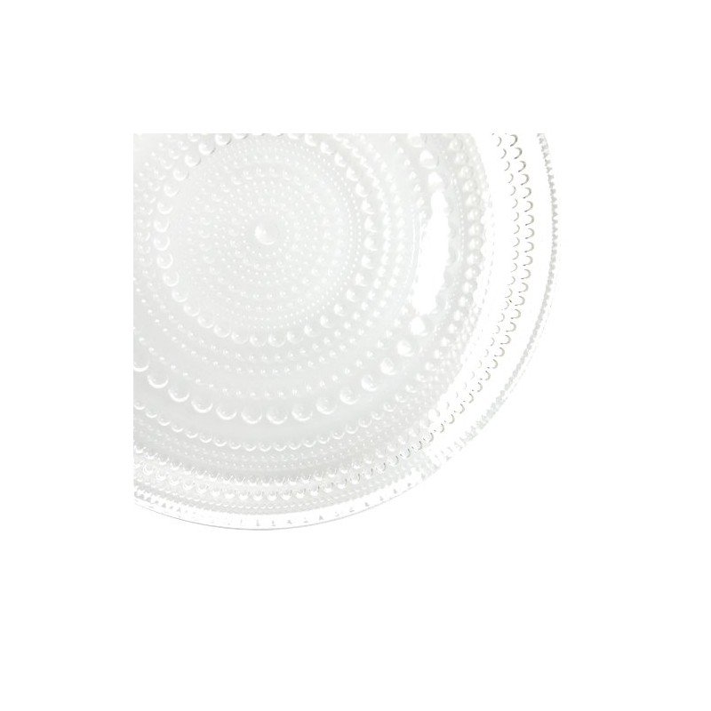 IITTALA Kastehelmi 6411920009457 Plate, Clear, 6.7 inches (17 cm)