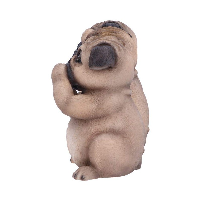 Nemesis Now Three Wise Pugs 8.5cm, Resin, Fawn