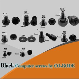 CO-RODE 340pcs Motherboard Spacer Computer Screws Assortment Kit for HDD, Hard Drive, Computer Case, Motherboard, Fan, Power Graphics