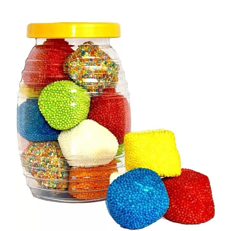 Mini Vitrolero De Plastico Dulcero 1lt 4 Pzs Con Tapa