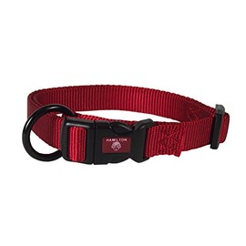 Hamilton FAM 16/22 RD 3/4-Inch Adjustable Dog Collar, adjusts from 16-22-Inches, Red