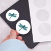 24 x 40mm Round 'Dragonfly Resting' Stickers (SK00071926)
