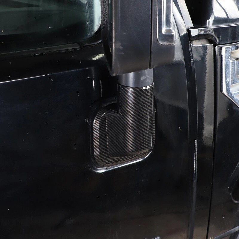 e-power-auto-Trim Carbon ABS Side Rearview Mirror Base Cover Trim For