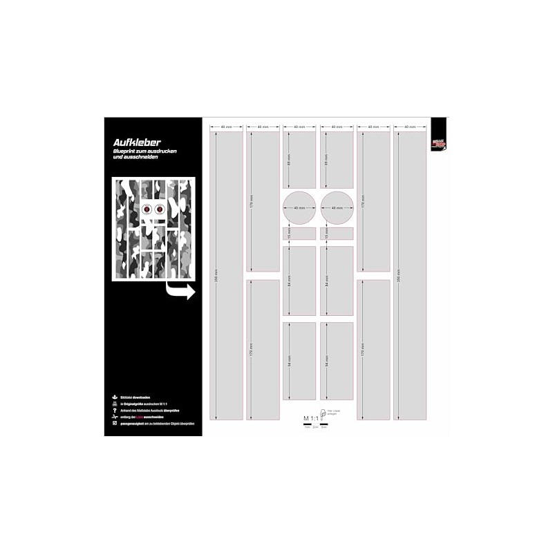 BIKE-label X400128VA Bicycle Frame Sticker Set XL Sticker Set E-Bike