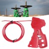 Cable Lockout High Temperature Resistance Corrosion Resistant Nylon Adjustable Safety