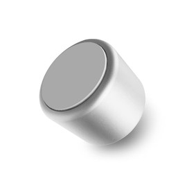 Alloy Pen Holder for 1 Pen Stand, Pen Stand, Office Desk, Stationery, Scandinavian (Round, Silver)