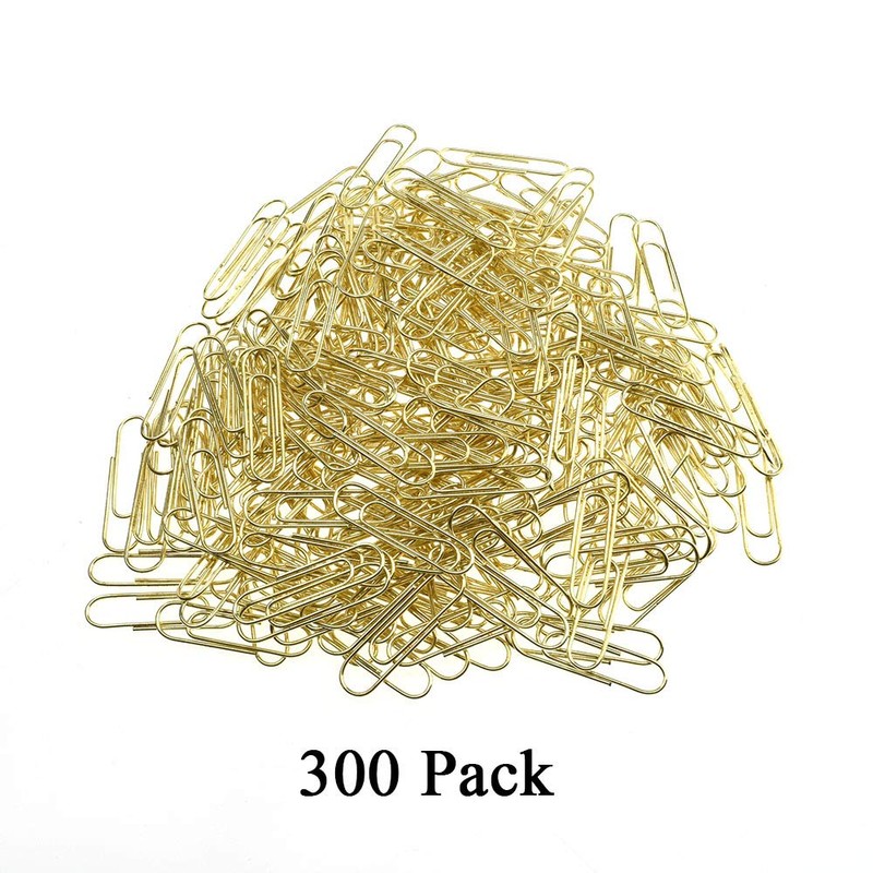 HAHIYO Paper Clips Sturdy 1.1 inches Length 300 Pack Paperclips