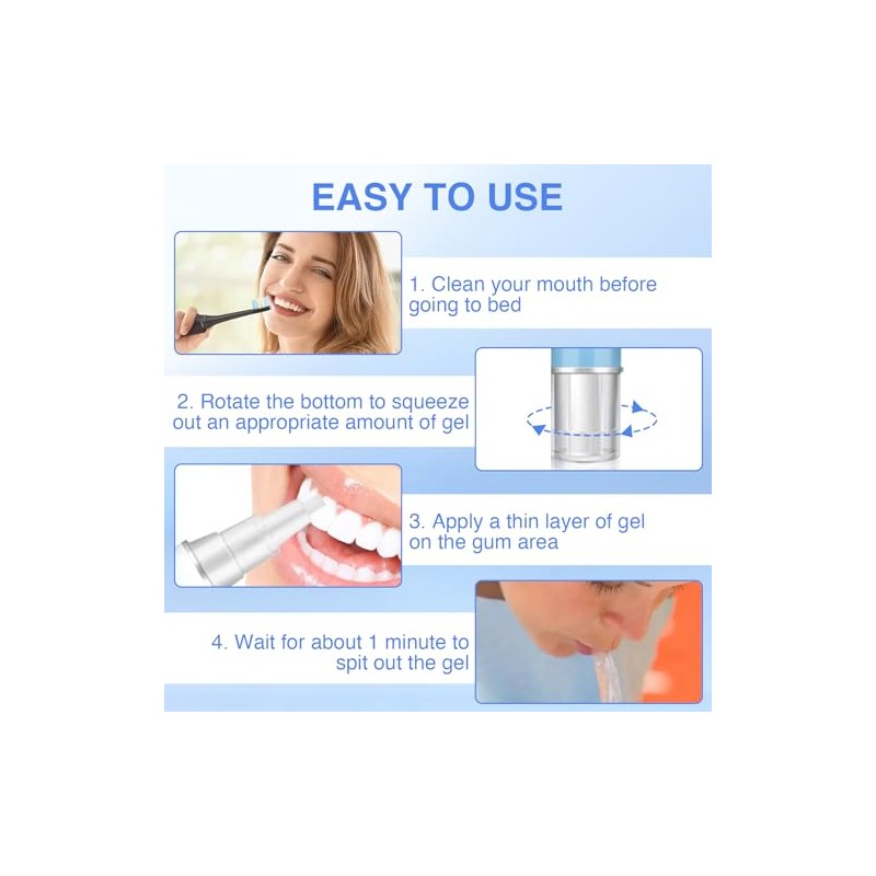 Mullein Gum Repair Gel, Teeth Whitening Essence Pen, Gum Shield