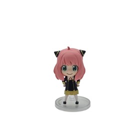 Chibi Masters Bandai Spy Family Anya Forger Style 1 Anime Figure | 8cm Mini Collectable Anime Toy With Window Box Based On Spy Family Manga And Anime | Anime Figures Make Great Gifts