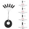 VIPMOON 100 Pcs x 6 Rubber Fishing Bobber Beads Stopper,6