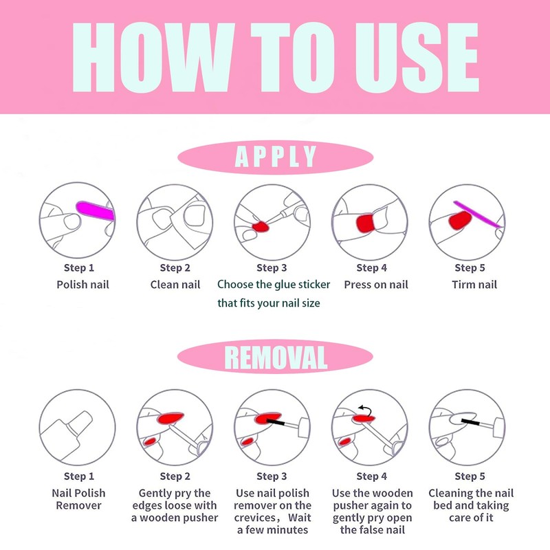 24 Pcs Fall Press on Nails Short Autumn Nails Stick