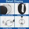 80 Pack Retractable Badge Reels and ID Badge Holder, Heavy